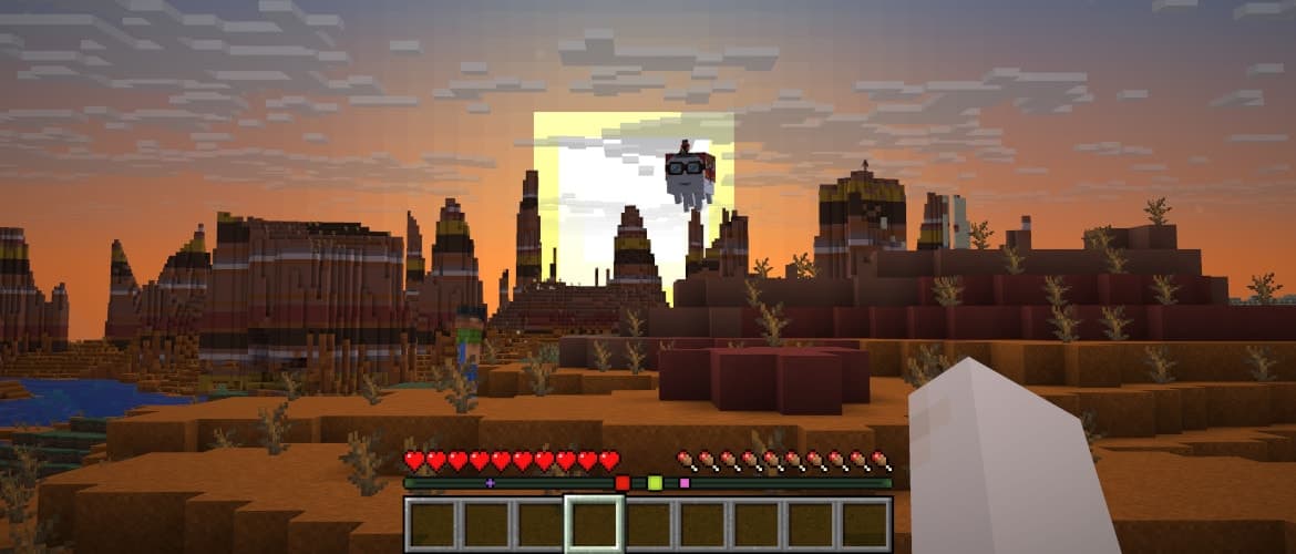 Paysage montagneux dans Minecraft